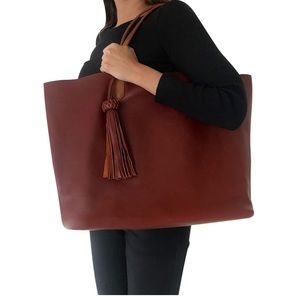 Bici Awotan leather green tote bag